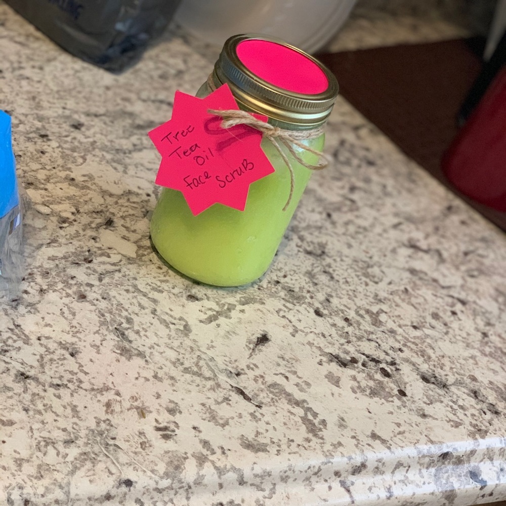 Homemade face scrub